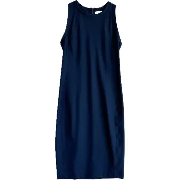 ATHLETA Stellar En Route Navy Blue Scuba Dress Women's Size XS - Picture 2 of 12